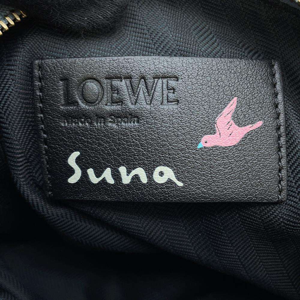 Loewe handbag collaboration Suna Fujita ring tailed lemur sheepskin white - Picture 10 of 11